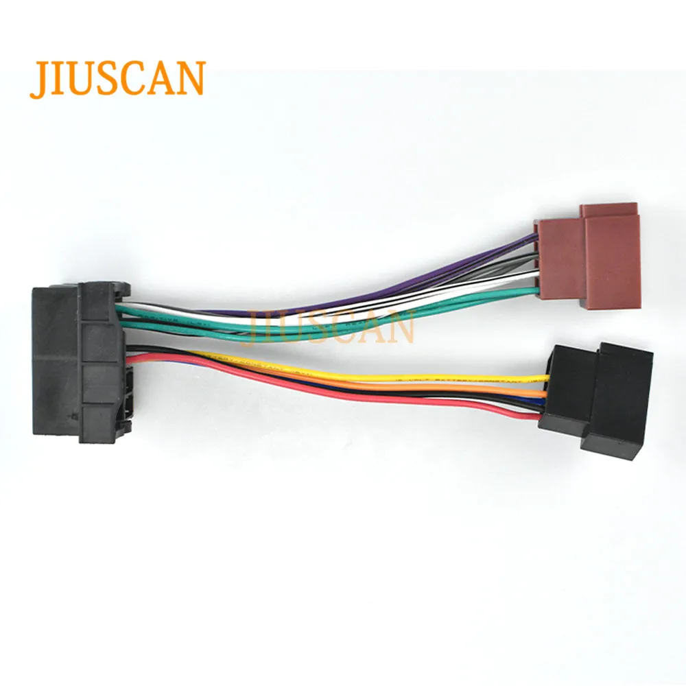 JIUSCAN 12-105 ISO Радио адаптер для SSANG YONG для DAEWOO жгут проводов разъем свинцовый ткацкий станок кабель штекер Адаптер стерео