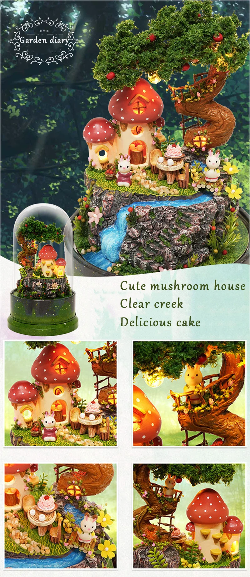 Милая комната DIY макеты кукольного домика Кукольный дом пылезащитный чехол с мебели миниатюрная деревянная модель дома игрушки для детей Подарки