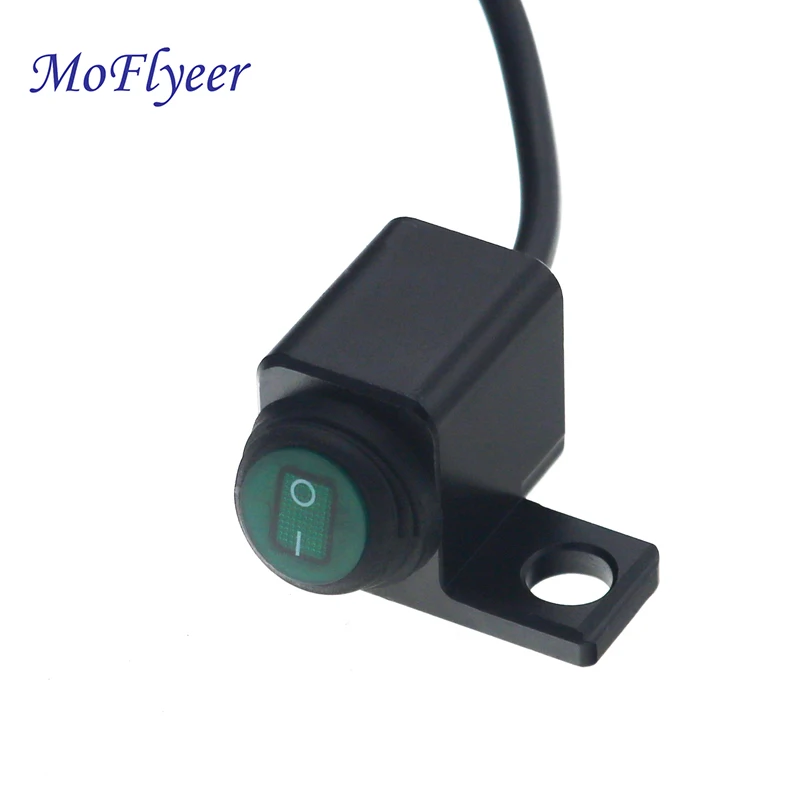 

MoFlyeer CNC Motorcycle Switches ON Off ON Switch Handlebar Control Switch for Headlight High Low Beam Fog Light Screw Mount