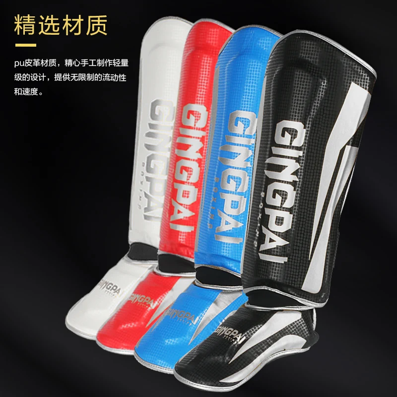 Adult Muay Thai MMA Kickboxing Taekwondo Shin Guard Instep Ankle Protectors Martial Arts Kick Boxing Legging shin guard pads kickboxing shin guards kickboxing leg guards