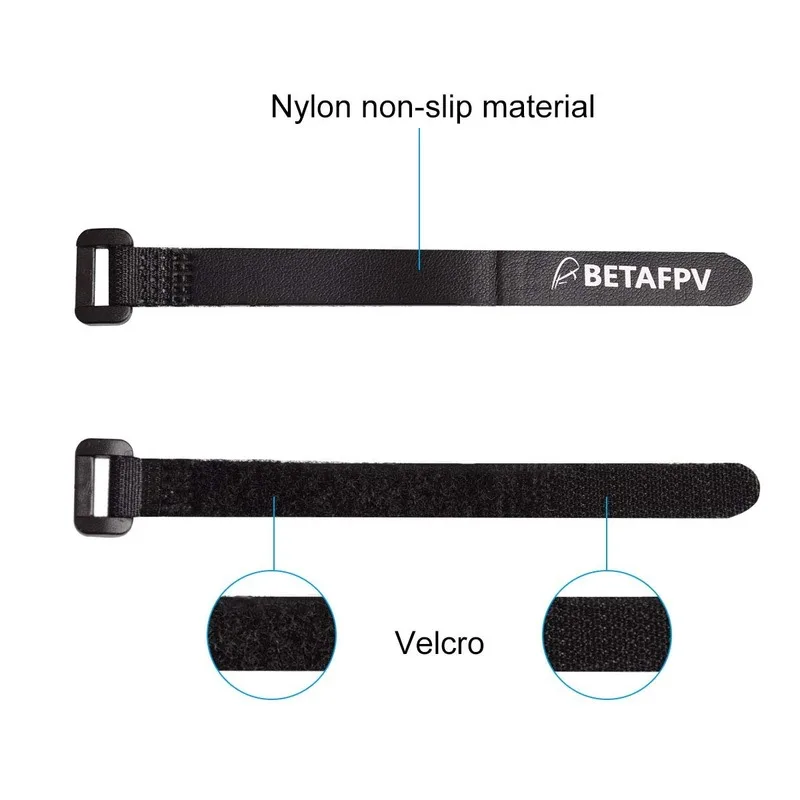 BETAFPV 6 шт. черный ремешок для батареи прорезиненные Lipo ремни с комплектами