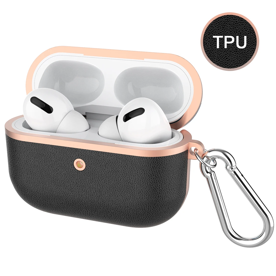 Чехол для Airpods Pro роскошный Ультратонкий защитный чехол наушников из ТПУ и кожи