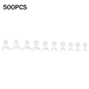 

500pcs/Bag French Nail Art Tips Fake Nail Chips Artificial Manicure Tips Tool Art Nail Acrylic Gel UV Set False DIY Design Y7E6