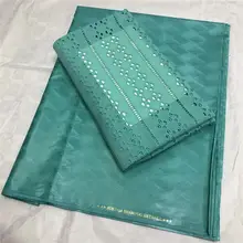 Хлопок швейцарская вуаль кружева в швейцарском стиле высокого качества 3+ 2 ярдов Базен Riche парча ткань Африканский бассейна кружева LY30