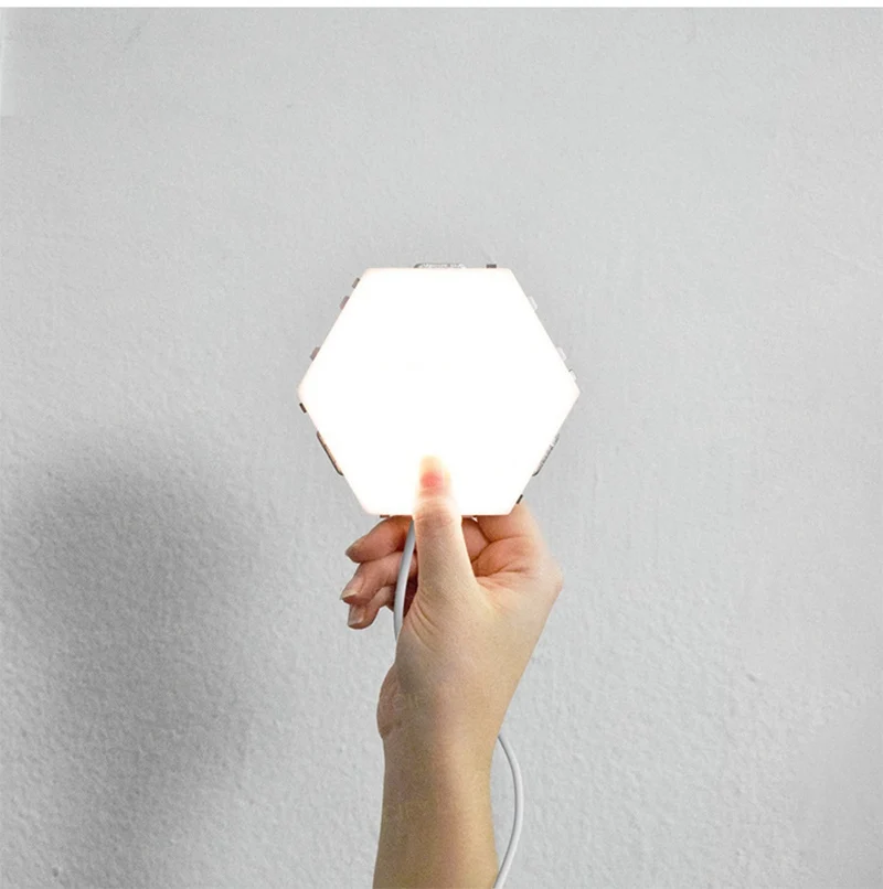 Multi Quantum lamp led modular touch sensitive lighting Hexagonal lamps night light magnetic creative decoration wall lampara (6)
