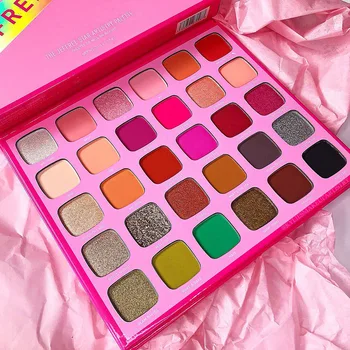 

30 Color Eyeshadow the Jeeffree star Artitry Pearly Matte Eyeshadow Palette Shimmer beauty pink star
