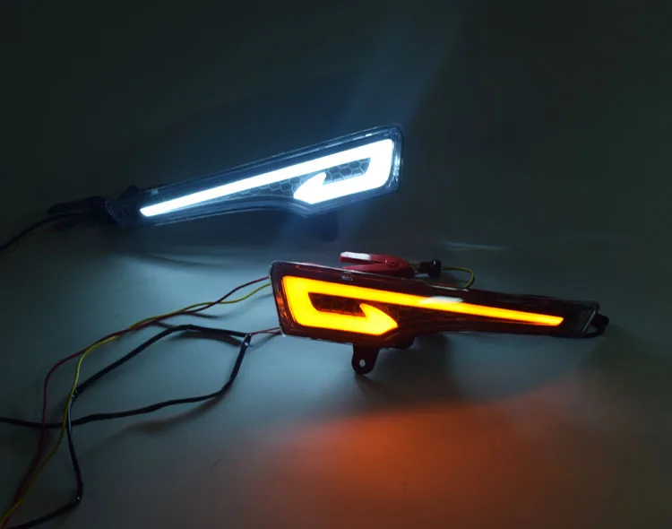 1Pair Car LED DRL Daytime Running Lights for Nissan Altima Teana 2013 Lamp Bumper Fog light Lamp cover Styling Driving