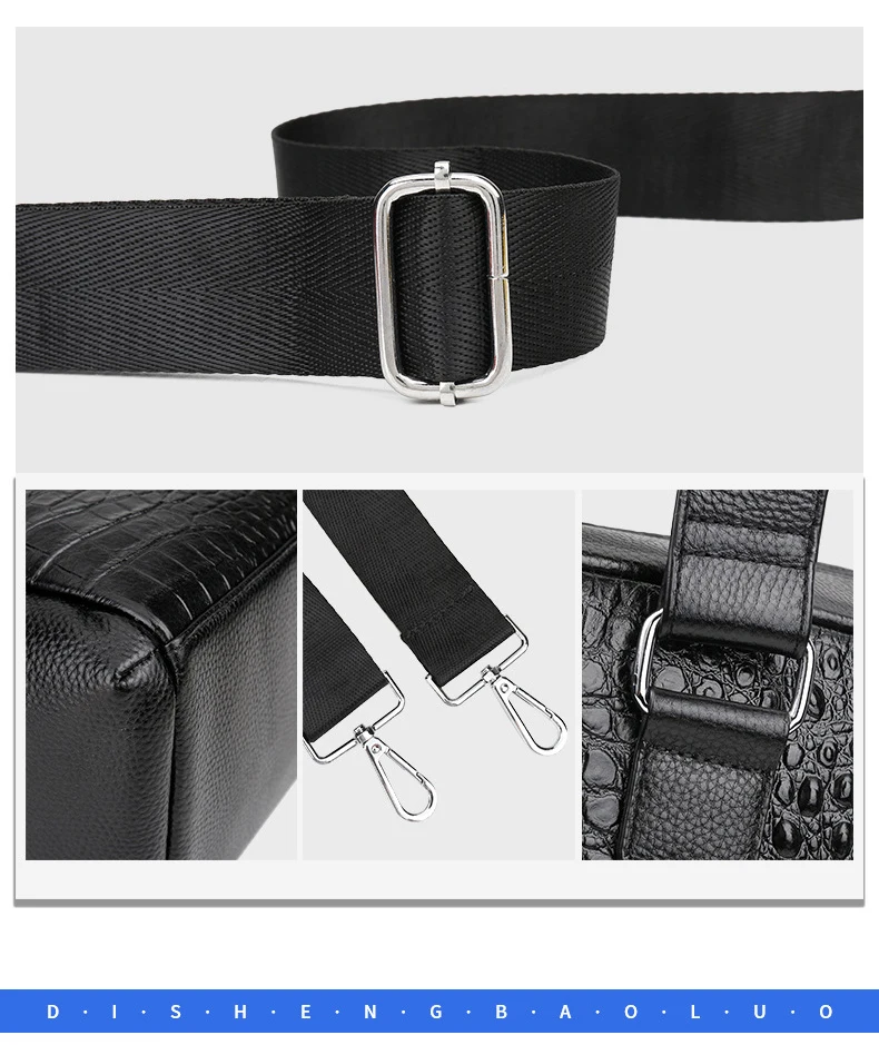 Cow Genuine Leather Alligator Travel Bags Luxury Men Large Capacity Portable Male Shoulder Bags Brand Real Leather Travel Duffle