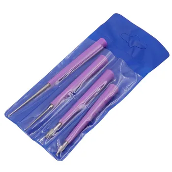 

4pcs Diamond Pearl Beaded Bore Hole Professional Universal Jewelry Tool Reaming Needle Set Quickly Grind Expand With ABS Handle