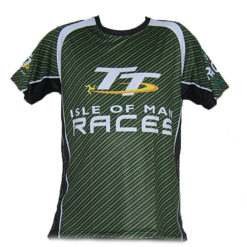 Новая модель TT Racing футболка с большой картой на спине Мотокросс Мотоцикл Dirt Bike MX Moto GP футболка Джерси isle of man