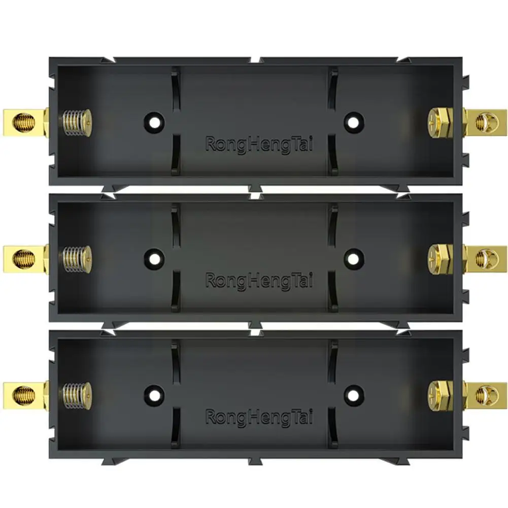 Splicable Battery Slot For 21700 Compatible 18650 Solder-free Lithium Box Holder Electronic High-current Copper Pil M6G9 |