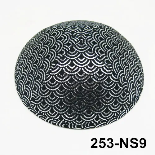 253ns9 Парча 19 см kippot kipa Appaerl Аксессуары Шапки вязаные шапки beanie Kippah Jean Yarmullka - Цвет: 253ns9