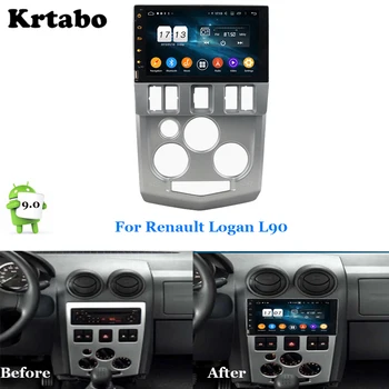 

Car radio Android multimedia player Octa Core 4G RAM For Renault Logan L90 Car touch screen GPS Support Carplay Bluetooth