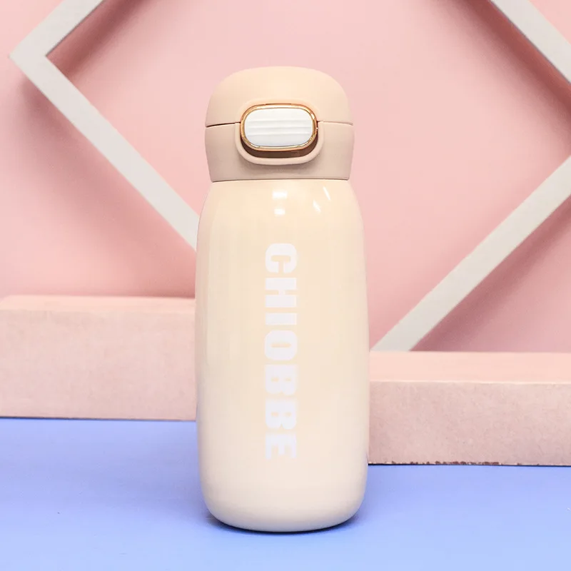 Cute Candy Colors Vacuum Flask For Girl Leak Proof Insulated Cup 400ml