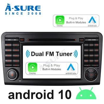 

A-Sure Android 10 Exclusive Dual FM Tuner Radio CarPlay|Android Auto GPS DVD Navigation For Mercedes-Benz GL-Class X164