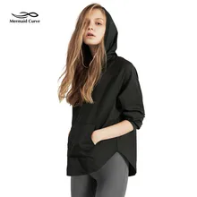 Mermaid Curve Autumn Winter New Women Running Jacket Fitness Loose Sweater Long Sleeve Hoodie Outdoors Running Sports Jacket
