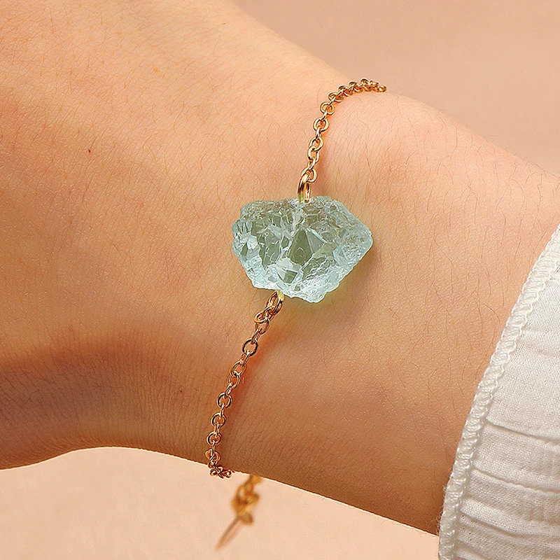 Serene Aquamarine & Chalcedony Bracelet | Silver Bracelets | BRC1481 –  Silver by Mail