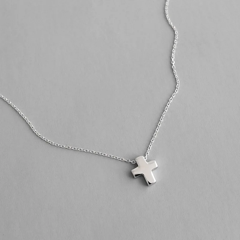 Small Cross Pendant Necklace Office 