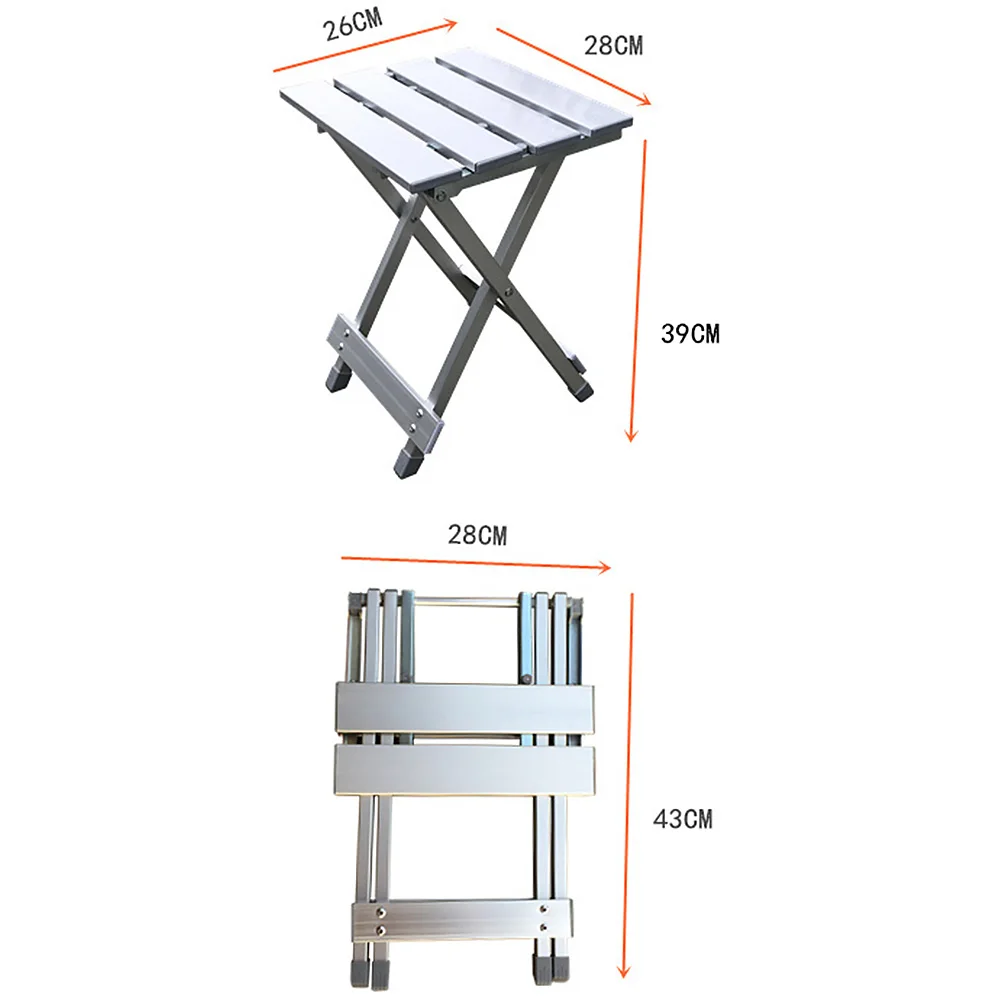 Высокая интенсивность нескользящий компактный складной стул удобный алюминий сплав открытый портативный стул устойчивый к царапинам