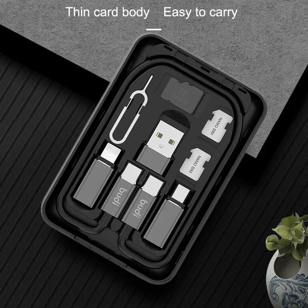 

Multi-function Universal Smart Adaptor Card Storage data cable USB Box Wireless charging for iphone xiaomi huawei