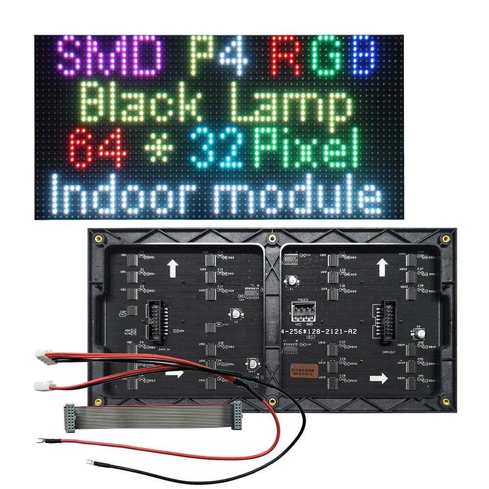 Indoor P4 Full Color LED Displays Module,SMD RGB LED Panels LED matrix