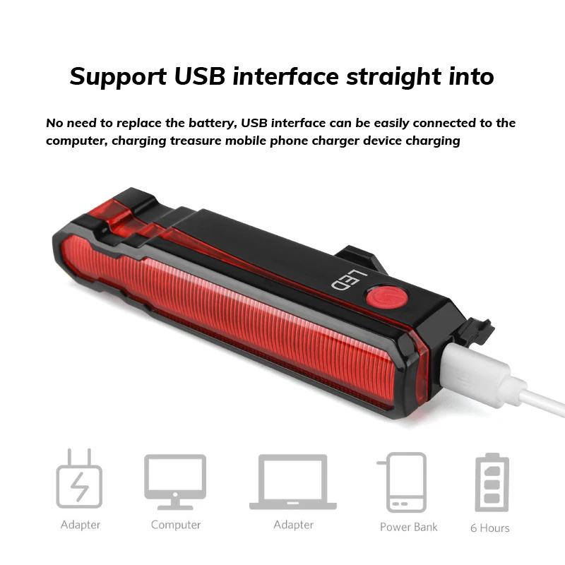Лазерный Велоспорт-светильник велосипедный-светильник USB Перезаряжаемый велосипедный Предупреждение передний задний Водонепроницаемый MTB дорожный велосипед задний светильник