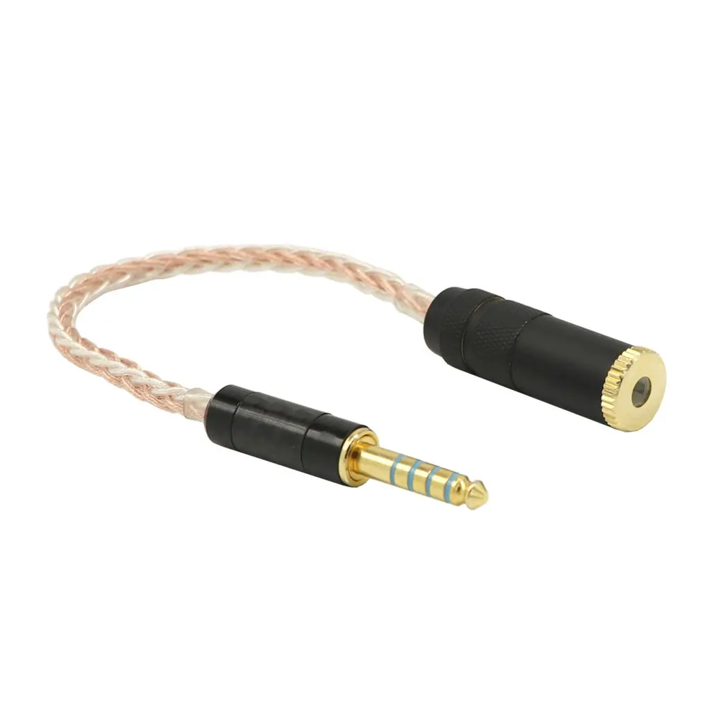 

4.4mm Balanced Female 4 pole Adapter Turn to 3.5mm Stereo Male OCC for Hifi Audiophiles Earphone for SONY NW-WM1Z/NW-WM1A