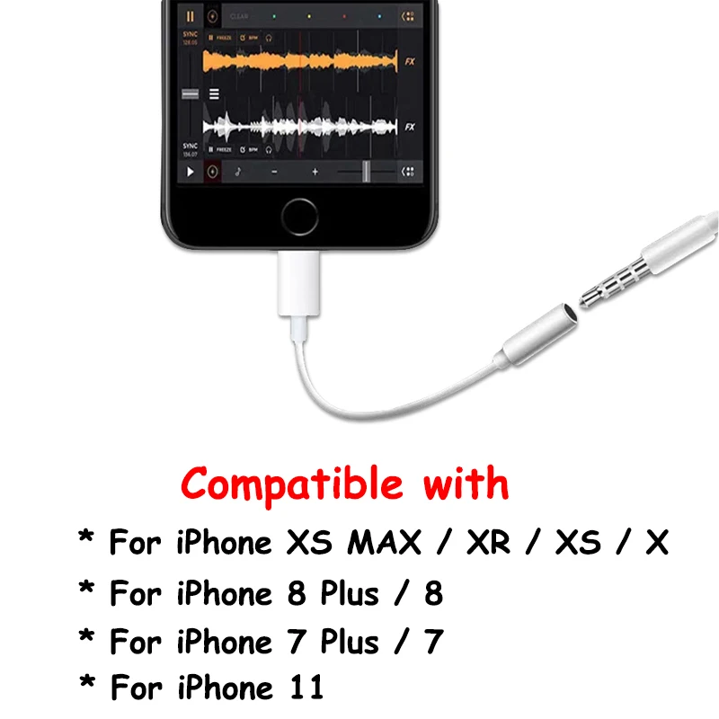 Адаптер для наушников Adaptateur для iPhone 7 8 Plus XS MAX X XR разветвитель AUX для iPhone до 3,5 мм конвертер Adaptador Fone De Ouvido