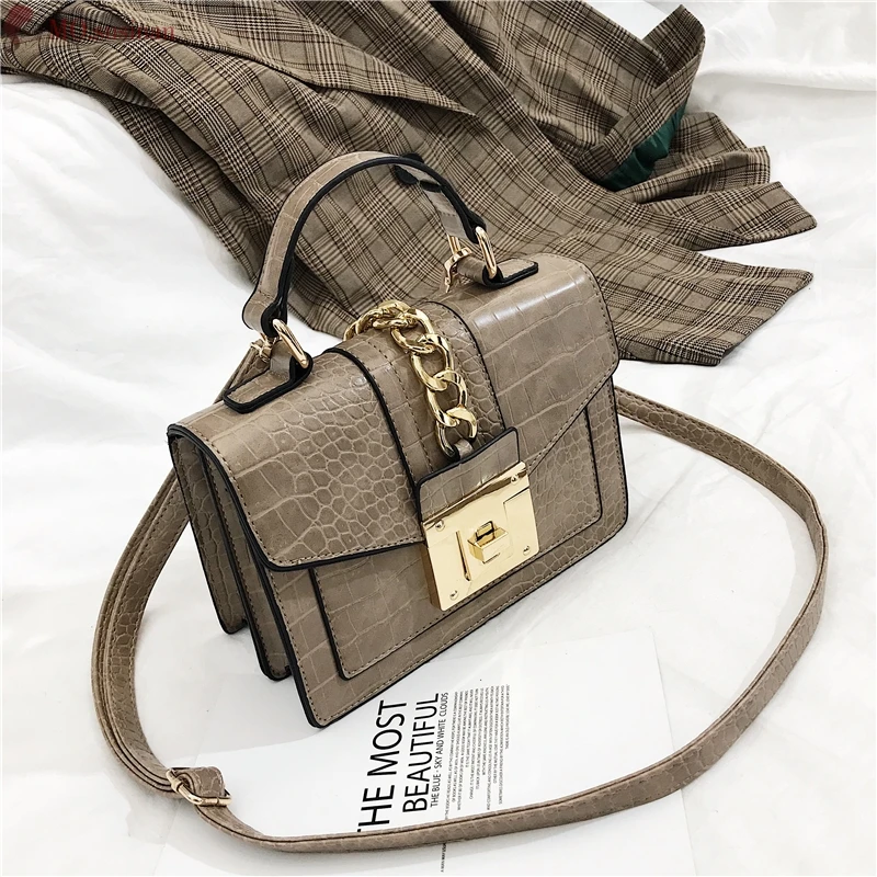 Women Bag Female Leather Handbags Small Messenger Bag Chain Flip Tote Crossbody Bags for Women Vintage Shoulder Bag Bolsos