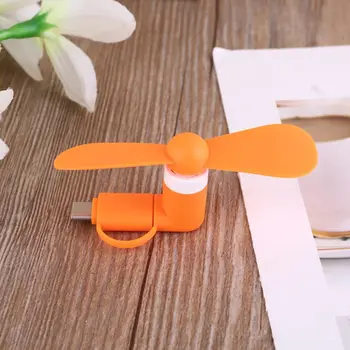 

Universal Cellphone Type C Micro USB OTG Mini Fan Cooler Mute Fan for Mobile Phone Tablet Type C Powerbank Charger