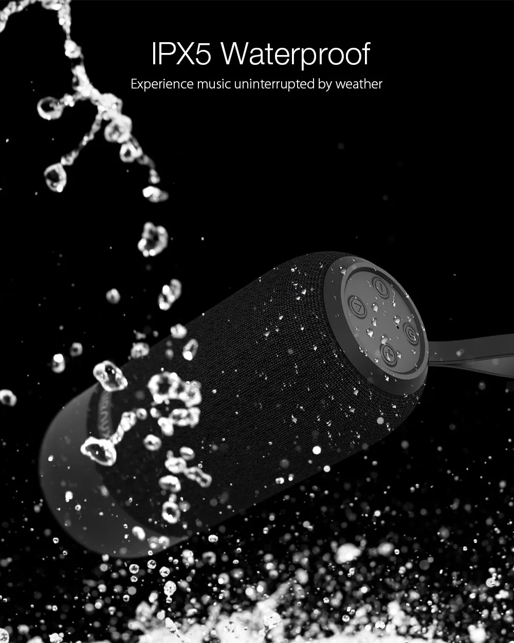 AIRAUX AA WM1bluetooth Speaker Wireless Column Loudspeakers For Phone Stereo Bass surround Waterproof Outdoor Speaker Portable