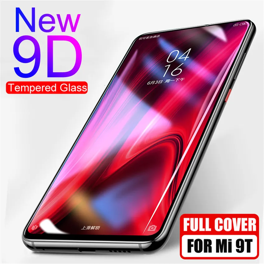 

9D Full Cover Tempered Glass For Xiaomi Mi 9T 9 SE 8 Lite Screen Protection Film on Redmi K20 6A 6 7A Note 7 Pro Glass Protector