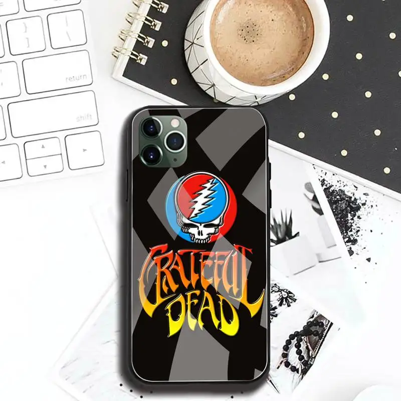 Grateful Dead Band Phone Case Tempered Glass For iPhone 12 pro max mini 11 Pro XR XS MAX 8 X 7 6S 6 Plus SE 2020 case cute phone cases Cases For iPhone