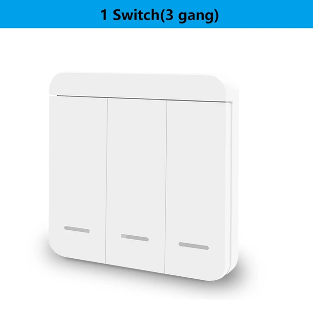 433Mhz Smart Light Switch LED Push Button Switch Universal Wireless Remote Control AC90~250V 10A 1CH Relay controller for Lamp 1W-3gang