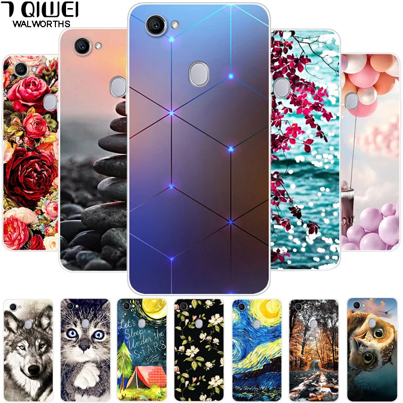 

6.23'' For OPPO F7 F 7 Case Silicone Soft TPU Print Cover For OPPO F7 Case phone cases For Oppo F7 Oppof7 7f back covers bag