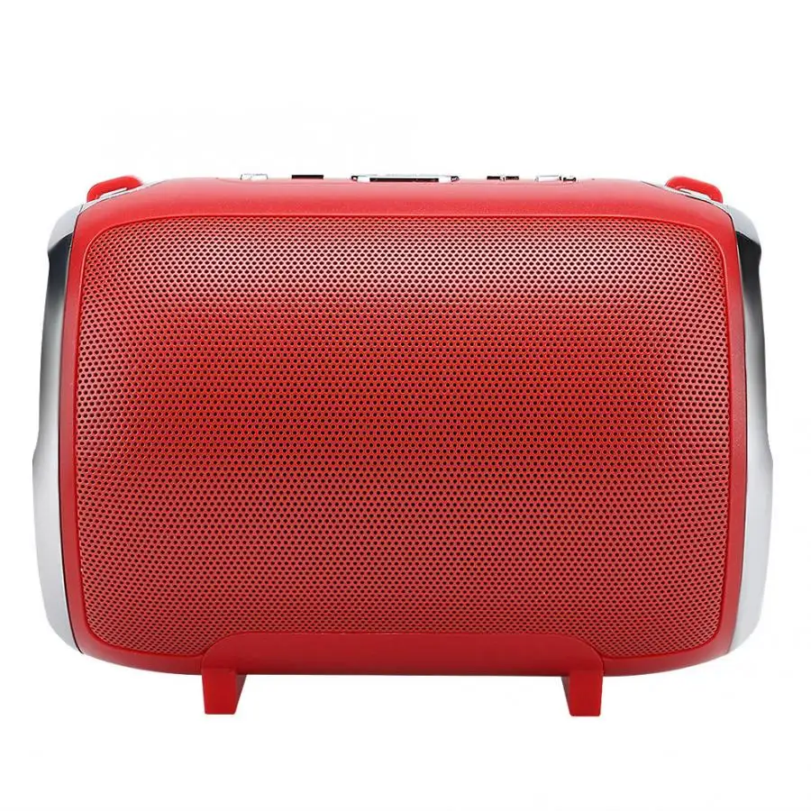 S5187 Portable Handheld Music Bluetooth Speaker Wireless 360 Degree Surround Stereo Audio Subwoofer Support TF card(Red