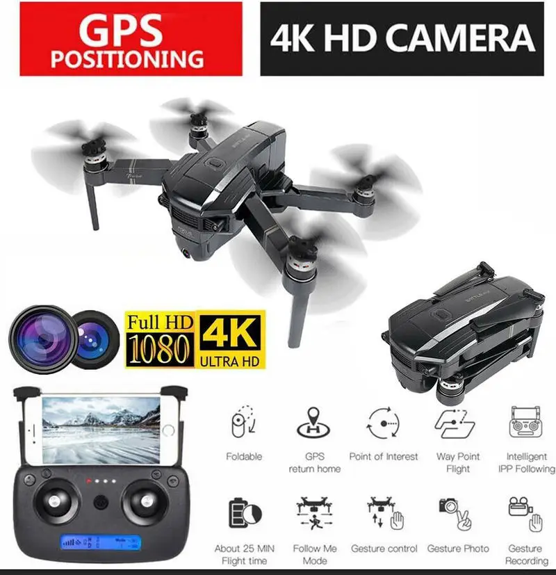 5G WIFI FPV GPS Квадрокоптер LH X46G складной Радиоуправляемый Дрон с 4K HD камерой