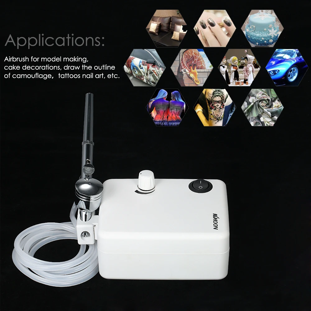 Двойное действие портативный мини-распылитель емкость 7cc Насадка Диаметр 0,3 мм воздушная кисть для покраски распылитель пистолет Пескоструйный Аппарат для татуировки искусство красоты