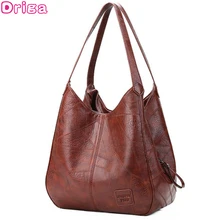 Driga 2019 bolso de mano Vintage para mujer, bolsos de lujo de diseñador, bolsos de hombro para mujer, bolsos con asa superior, bolsos de marca de moda