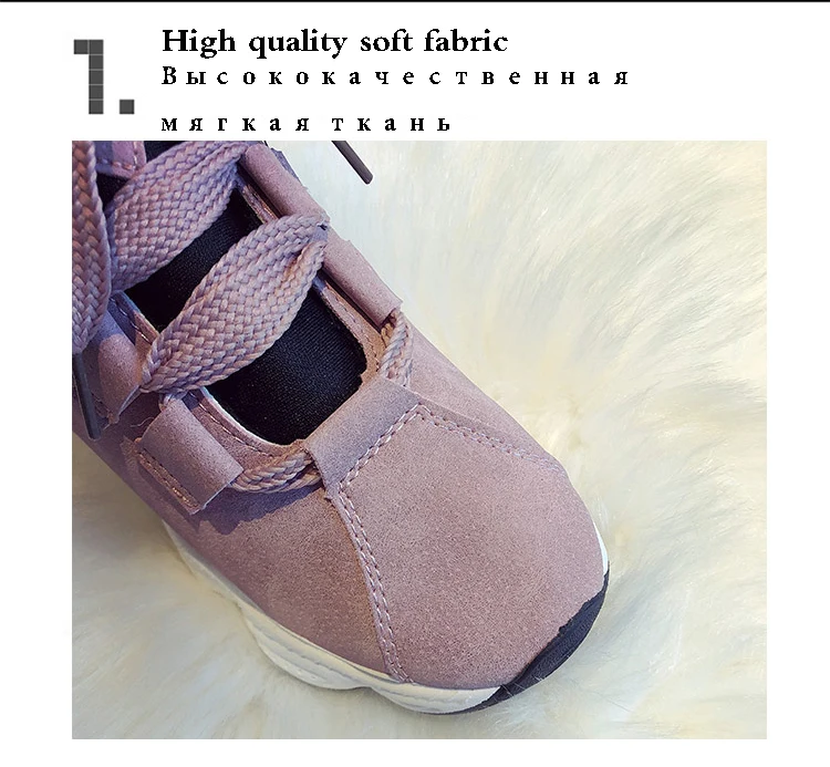 ERNESTNM Faux Suede Sneakers Women High Top Platform Shoes Warm Short Plush Women Shoes Zapatillas Mujer Colorblock Shoes