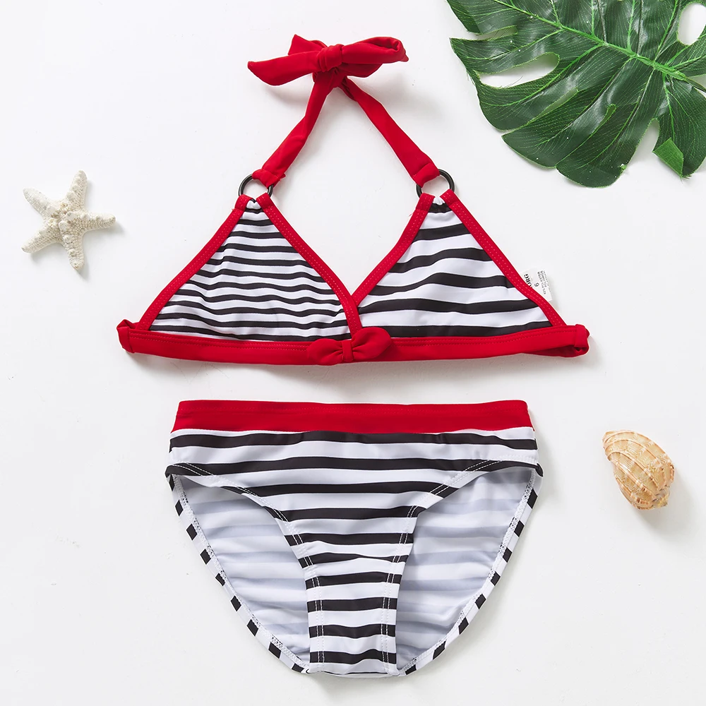 Girls swimsuit 5~16Y Girls Swimsuit Two pieces Girls swimwear Ruffle style Kids Bikini set Teenager Swimming suit for Kid girls-ST271MIX
