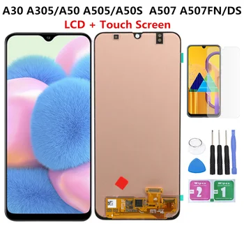 

LCD For Samsung Galaxy A30 A305 A305/DS A305F A305FD A305A LCD Display Touch Screen Digitizer Glass Assembly With Glass Film