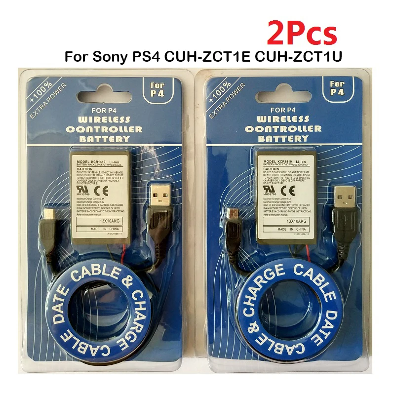 2 шт./лот 2000 мАч литий ионная аккумуляторная батарея для Sony PS4 геймпад Dualshock4