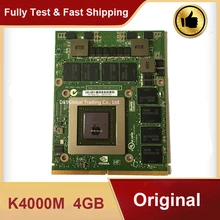 K4000M K4000 видео Графическая vga-карта 4 Гб N14E-Q3-A2 для DELL M6600 M6700 M6800 hp 8760 Вт 8770 Вт 8740 Вт работает идеально