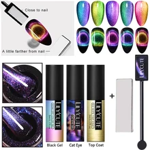 LILYCUTE 9D Гель-лак «кошачий глаз» Гель-лак для использования с магнитом звездное небо Soak Off UV Auroras Магнитный Гель-лак для ногтей 5 мл