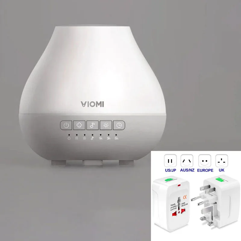Add Adapter Xiaomi Viomi ароматерапия диффузор Dustfall Mute Ароматерапия Увлажнитель воздуха для дома спальни увлажнитель очиститель масла диффузор - Цвет: Add Adapter
