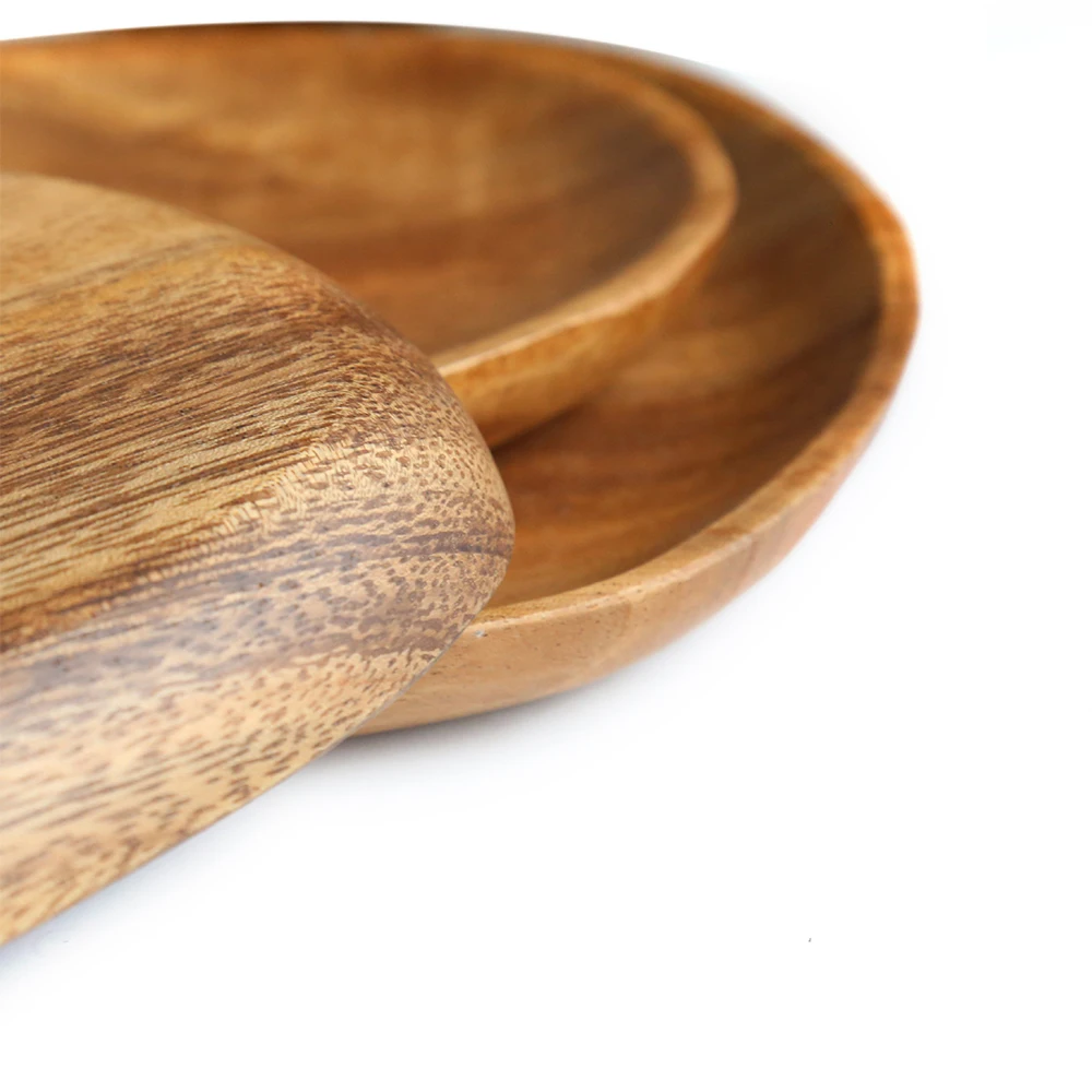 Wooden Serving Tray for Placing Vegetables Fruits Snacks Cakes Candies Cookies Home Decoration