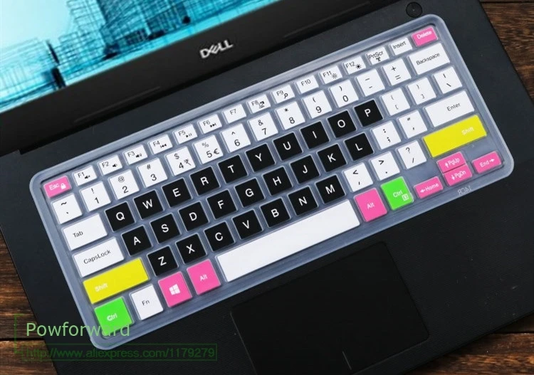 Силиконовые клавиатуры для ноутбука ухода за кожей кожи Dell Latitude 3400 3480 5400 3490