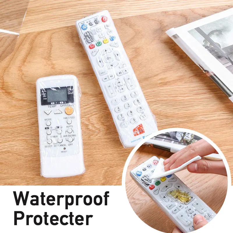 

25Pcs Waterproof Heat Shrink Film Clear Video TV Air Condition Remote Control Protector Cover Home Case For Remote Control