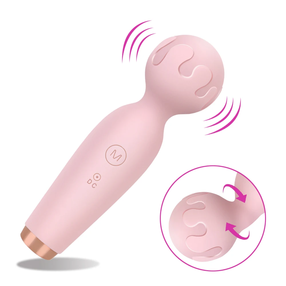 Mini Wand Vibrator For Women Clitoris Stimulator 10 Frequency_voghion.com